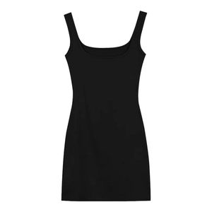 Robe moulante d'été unie pour <span class=keywords><strong>femme</strong></span>, style <span class=keywords><strong>sexy</strong></span>, taille ajustée, hanches cintrées, jupe courte, <span class=keywords><strong>petite</strong></span> robe noire - Product Image 5
