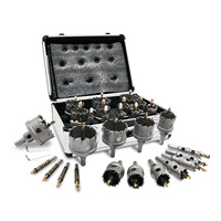 Kit de scies cloches TCT 16 pièces de 5/8 à 2-1/4 pouces en carbure pour métal, acier inoxydable, fer, carbure, cuivre, aluminium