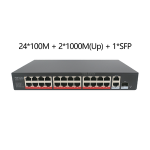 24 Port POE <b>Switch</b> 802.3af/at 24*1000Mbps+2*1000Mbps Uplink RJ45+2*SFP Gigabit Rack Network <b>Switch</b> 48V 400W <b>Ethernet</b> <b>Switch</b> 24 P - Product Image 3