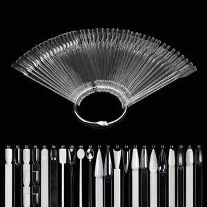 Bin 100Pcs Móng Tay Giả Nghệ Thuật Mẹo Đánh Bóng Gel Màu Thực Hành Gậy Muỗng Hình Dạng Swatch Màu Mẫu Làm Móng Tay Công Cụ Thiết Lập - Product Image 3