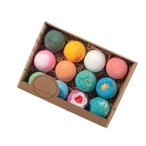 Bombas de Baño Personalizadas 100g Paquete de 12 Bombas Efervescentes Esféricas de Aromaterapia para Relajación - Product Image 3