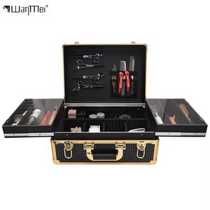 <span class=keywords><strong>Maletín</strong></span> <span class=keywords><strong>Profesional</strong></span> para Peluquería Wanmei, Caja <span class=keywords><strong>de</strong></span> Herramientas Multifunción, <span class=keywords><strong>Maletín</strong></span> Rígido <span class=keywords><strong>de</strong></span> Aluminio con Cerradura y Llave para Salón - Product Image 1