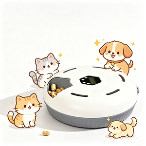 เครื่องให้อาหารสัตว์อัตโนมัติอัจฉริยะ Caliente ราคาประหยัด สำหรับแมวและสุนัข - Product Image 1