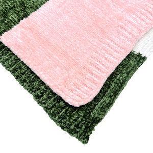 Nhà Máy Trực Tiếp Tùy Chỉnh Thiết Kế Logo Mới In Chenille Màu Sọc Ném Chăn Mềm Thân Thiện Với Môi 100% Polyester Giường Chăn - Product Image 4