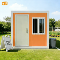 Maison conteneur pliable compacte à prix de gros, facile à construire, économique, pour appartement, bureau et chambre à coucher, en kit démontable