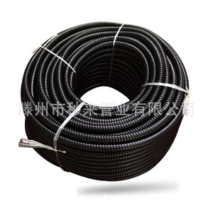 Conduit flexible en métal ondulé de 6 pouces, zingué, ignifuge, recouvert de PVC pour câblage électrique - Product Image 5