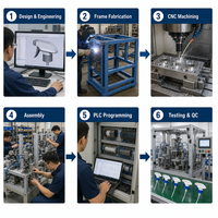 Mesin Perakitan Sprayer Otomatis Efisiensi Tinggi QFW dengan Kontrol PLC untuk Lini Perakitan