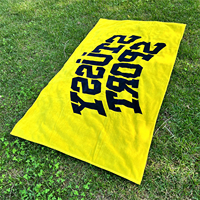 100% Cotton Jacquard Novelty Beach Towel Customizable Design Soft Absorbent Thick Terry Sides Home Beach Luxury Sand Free