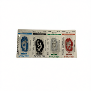 Soyt Headphones Bass Boost Series Wired Earphones With Mic For Music And Calls 12 Pcs - Product Image 1