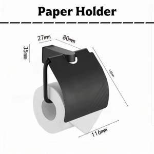 Juego de Accesorios de Baño de Acero Inoxidable Marrón Moderno de Primera Calidad, 7 Piezas, Toallero de Pared, Prevención de Corrosión, Estilo Moderno y Minimalista - Product Image 6