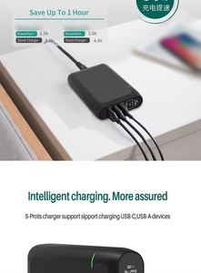 Cargador inteligente PD 100W Carga rápida GaN Tipo C QC 4,0 3,0 Hub de carga rápida para Pad Teléfono móvil Xiaomi <span class=keywords><strong>iPhone</strong></span> Pro.11 8 7 - Product Image 6