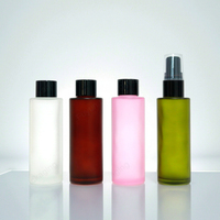 Fuyun 100ml Bouteilles de toner cosmétique Lotion à bouchon à vis lisse pour crème pour le visage disponible violet rouge rose vert petite commande essentielle