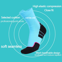 Chaussettes de sport de basketball personnalisées, haute élasticité, douces, respirantes, pour la course à pied, chaussettes de sport pour hommes, chaussettes athlétiques d'extérieur