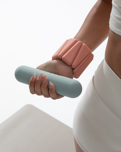 Light Weight Silicone Hand Weight Dumbbell 3KG Colorful Yoga <strong>Pilates</strong> Dumbbell Silent Indoor Fitness Training Weight Dumbbell - Product Image 5