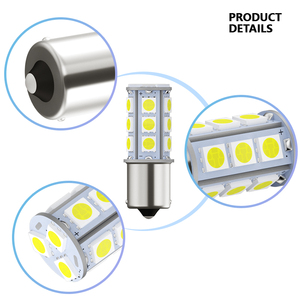Led Hot bán tự động Led Xe phanh ánh sáng T20 W21W BA15S <span class=keywords><strong>Ba15d</strong></span> LED bóng đèn 5050 18smd tự động chiếu sáng - Product Image 3