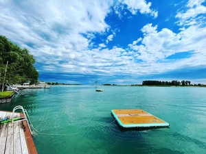 Drop Stitch Play Equipment Island Inflatable <strong>Dock</strong> <strong>Floating</strong> Platform 4x4 Inflatable Platform Water Sports Water Mat - Product Image 5