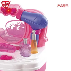 Playgo MY BEAUTY STATION Kit Makeup simulasi permainan uniseks dengan kotak perhiasan mainan untuk anak perempuan