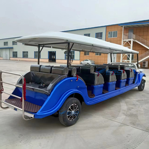 Voiture de tourisme classique bleue à 17 places, nouvelle conception, faible vitesse, durable, apparence élégante, véhicule personnalisable - Product Image 3