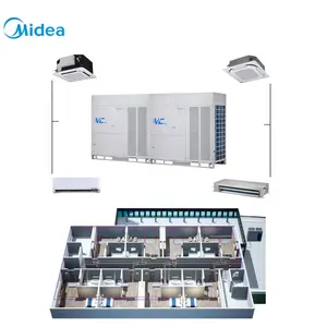 Midea klima – climatiseur intelligent 48 tonnes, refroidissement uniquement, système hvac divisé, climatisation centrale vrv pour les magasins de détail