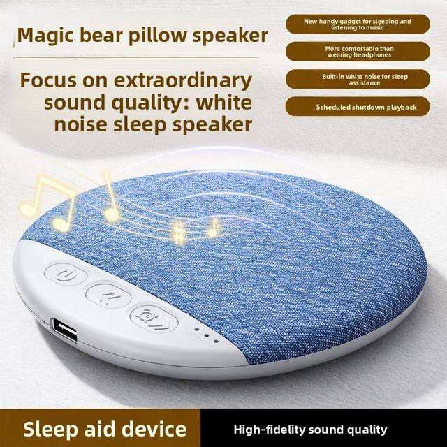 X3pro Ultra Thin Pillow Speaker for Sleeping 5.3 Wireless Sleep Music Player with 200-500mAh Battery White Noise Pillow Speaker