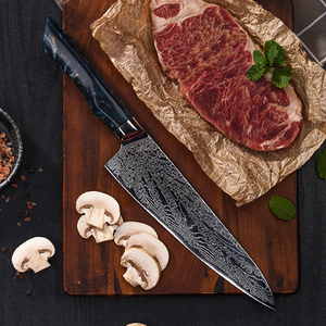 Thiết Kế Mới Cao Cấp Nhựa Xử Lý Chất Lượng Cao 8 Inch Nhật Bản Dao Damascus Thép 73 Lớp Bếp Đầu Bếp Dao - Product Image 2