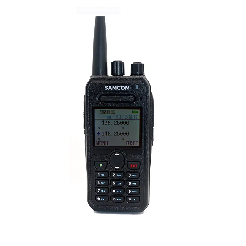 חם מכירות ווקי טוקי 100 ק"מ ארוך טווח Dual Band VHF UHF AM FM שימושי נייד רדיו משדר