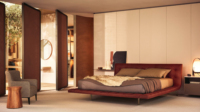 Lit à sommier tapissier moderne en métal, taille Queen, grand plateau, rembourrage en coton, éponge haute élasticité, design doux, meubles de chambre à coucher