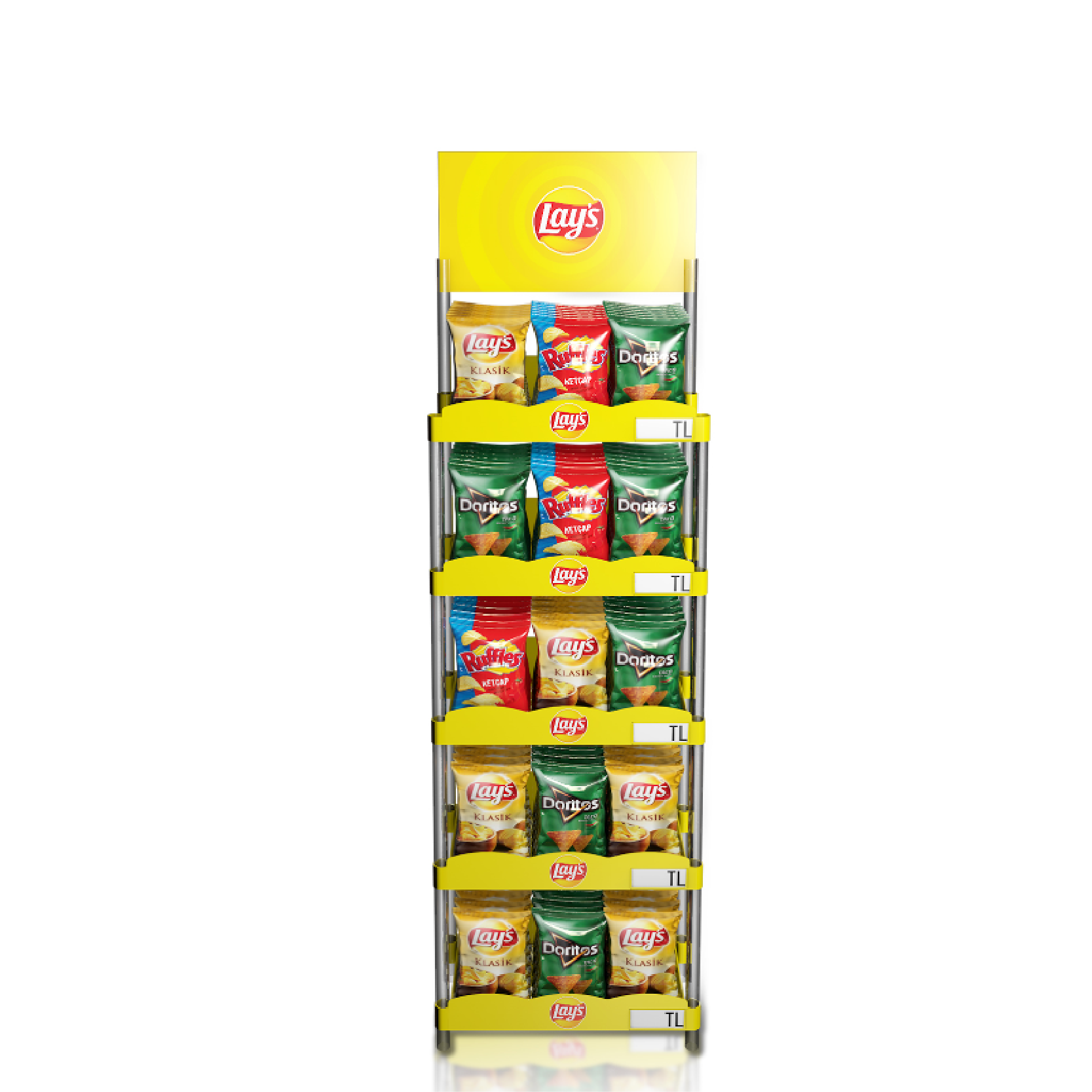 Supermarket Shelves Snack Food Display Stand Retail Store PVC Plsstic Wire Display Rack — view 6