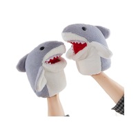Marionnette à main Little Shark transfrontalière, jouet en peluche à bouche mobile, cadeau interactif pour farces