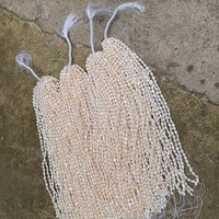 Perles d'eau douce baroques irrégulières à trou droit de 6 mm, naturelles sans noyau, environ 38 cm de long avec plus de 40 pièces