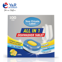 Tablettes de détergent solides jetables tout-en-un pour lave-vaisselle, pour le marché européen