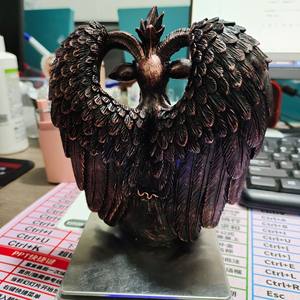 Statue d'Idole <span class=keywords><strong>de</strong></span> Chèvre Satanique en Résine pour Halloween, Artisanat Religieux, Sculpture d'Autel <span class=keywords><strong>de</strong></span> Mendes, Figurine <span class=keywords><strong>de</strong></span> Chèvre, Décoration d'Intérieur - Product Image 4