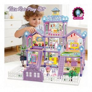 แบบจำลองสถาปัตยกรรม เฟอร์นิเจอร์จิ๋ว บ้านจำลอง DIY บ้านไม้แบบกำหนดเอง ของตกแต่ง ของขวัญ งานฝีมือ ของเล่น - Product Image 4