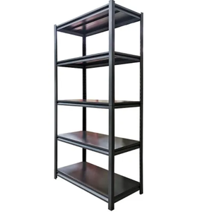 Складской стеллаж средней грузоподъемности, 4-ярусный, металлический, прочный, с безболтовой сборкой и нагрузкой до 200 кг - Product Image 1