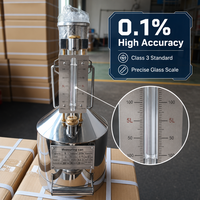 Bidon de mesure en acier inoxydable 5L, haute précision 0,1 %, bidon d'étalonnage BJL-3, densimètre en acier inoxydable pour station de remplissage