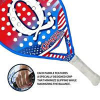 Raquette de tennis Qingyu Sport professionnelle en fibre de carbone 3K, haute qualité, design unique, sur mesure, portable