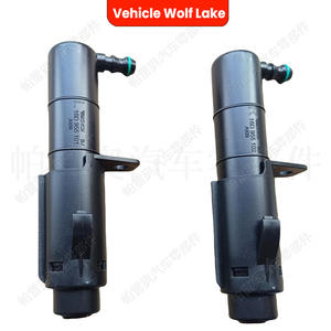 หัวฉีดน้ำล้างไฟหน้ารถยนต์ Wolf Lake สำหรับรถ Volkswagen Jetta ปี 2012 ด้านซ้ายขวา รุ่น 16D955101 16D955102 วัสดุ ABS แบบกลไก - Product Image 2