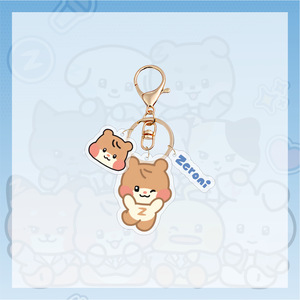 Vente en gros Spot Zerobaseone Porte-clés et pendentif de sac en acrylique imprimé UV motif dessin animé, accessoires de mode, souvenirs et cadeaux - Product Image 4