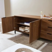 Commode multifonctionnelle avec coffre à tiroirs Meuble de rangement moderne pour chambre à coucher Salle à manger Maison Salon