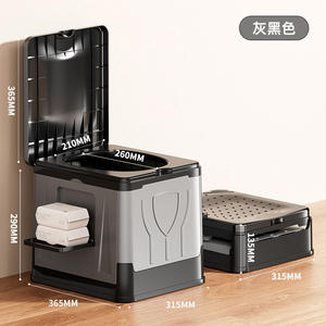 고품질 야외용 L 사이즈 차량용 접이식 비상 변기 캠핑용 휴대용 소변기 - Product Image 6