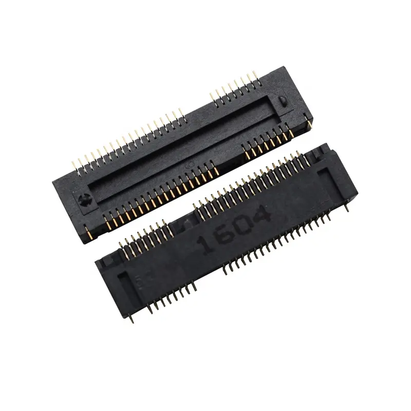 Satış conlong CONCRAF Mini PCI-E 0717A0BA52C 0.8 pitch 5.2 yükseklik 52PIN dizüstü kablosuz ağ kartı modülü konektörü