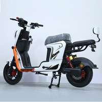 Moto électrique sans balais 48V/60V/1000W, moto urbaine de loisirs, moteur de moyeu arrière, batterie intégrée, 14 pouces