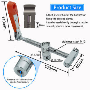 Travail du bois rapide banc chien frein Inserts établi rapide rapide pince fixe pince montage étau pour 19/20mm bureau trou charpentier - Product Image 3