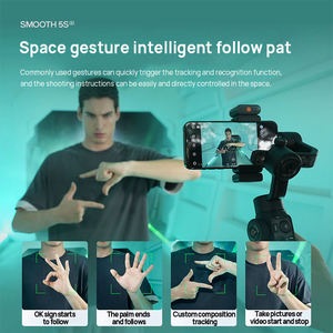 ZHIYUN 5S liscio AI Pro Tracker Auto Face Tracking <span class=keywords><strong>3</strong></span> per asse Gimbal stabilizzatore per telefoni cellulari palmare per telefono cellulare - Product Image 5