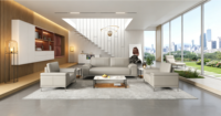 Muebles Comerciales para Oficina, Sofá de Recepción, Área de Espera, Conjunto de Sofás Casuales de Cuero, Cuero Vacuno de Primera Capa Clase A