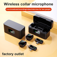 Microphone Lavalier Sans Fil Intelligent T40 à Réduction de Bruit avec Affichage de Batterie, Portable, Omnidirectionnel pour Streaming en Direct et Enregistrement