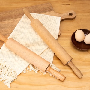 Bằng Gỗ Công Cụ Nướng Bền Không Dính Bột Pastry Dài Xử Lý Nướng Bánh Pizza Fondant Kết Cấu Gỗ Cán Pin - Product Image 2