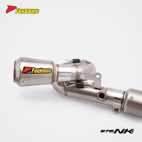 Sistema de Escape para Motocicleta Forsound Crown GP-Spec, Silenciador Slip-on, Escape Completo para CFmoto 675NK 675SR, Precio de Fábrica al por Mayor