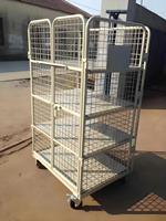 Nouvelle Chariot de Manutention Robuste en Acier 500KG avec Cage de Protection, Chariot de Transport Durable pour Entrepôt et Logistique, Support Personnalisé Disponible