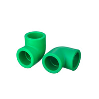 Raccords de tuyauterie PPR sur mesure toutes tailles, coudes égaux PN25 à surface lisse pour la plomberie, l'alimentation en eau et l'irrigation